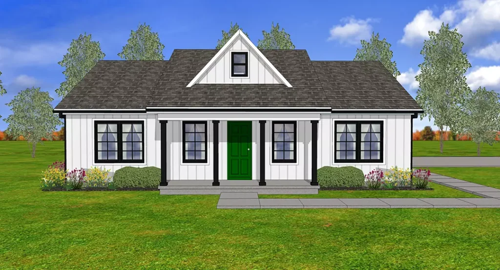 Introducing Taylor Homes' Newest Farmhouse Plan Lance Farmhouse Rendering